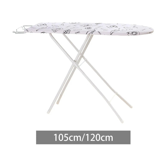Table à repasser pliante réglable en hauteur avec housse rembourrée pour la buanderie